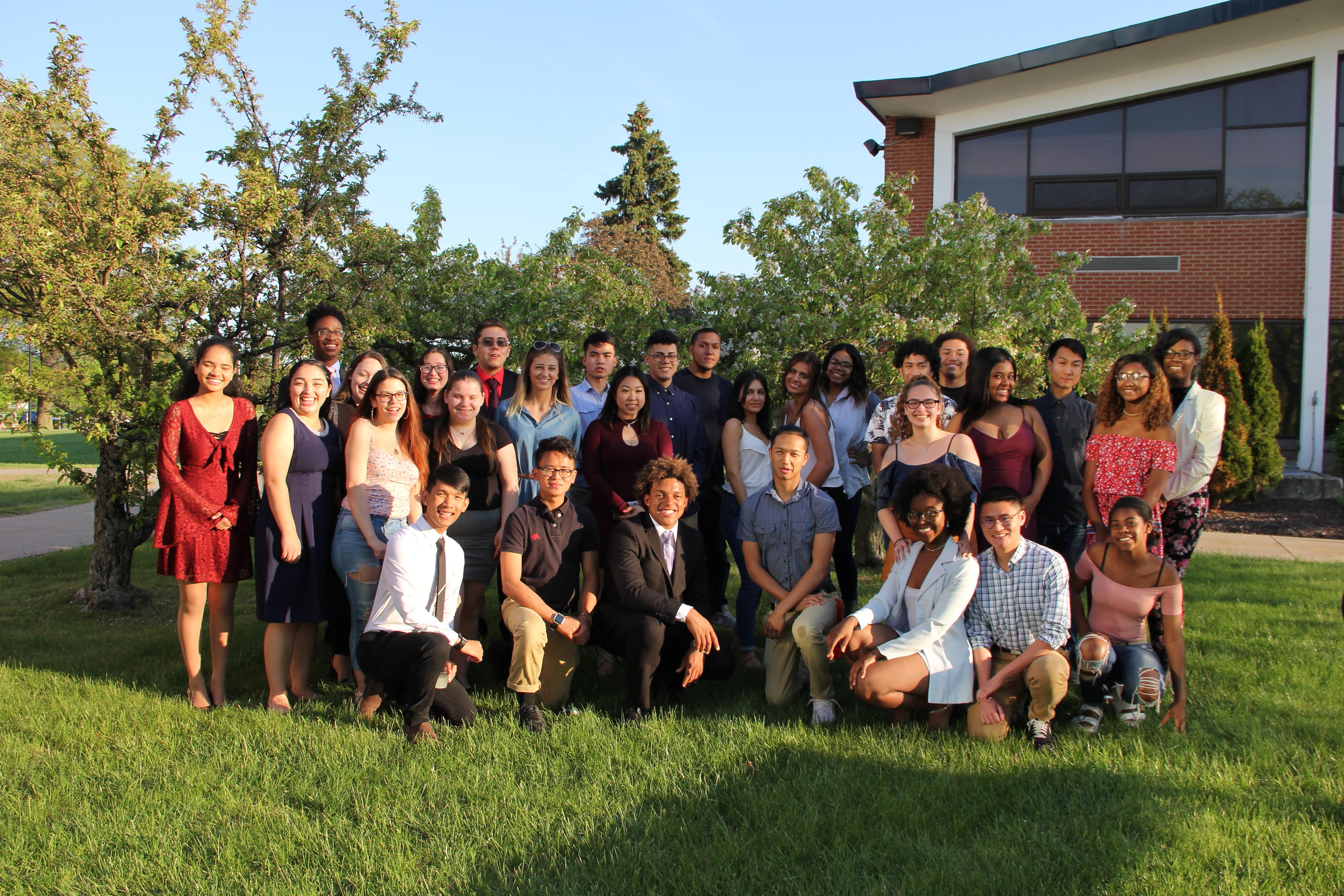 Senior ceremony for Young Scholars students.